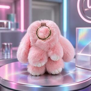 Fluffy Fufu Keychain 100% Handmade